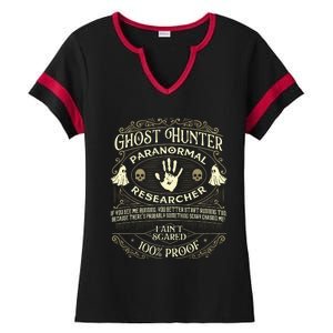 Ghost Hunter Ghost Hunting Halloween Paranormal Activity Ladies Halftime Notch Neck Tee