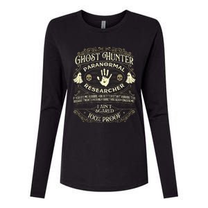 Ghost Hunter Ghost Hunting Halloween Paranormal Activity Womens Cotton Relaxed Long Sleeve T-Shirt