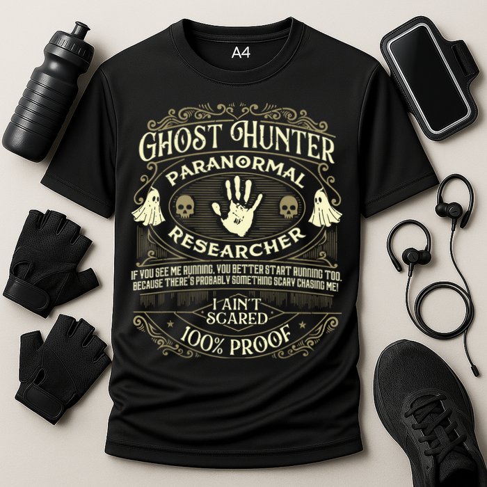 Ghost Hunter Ghost Hunting Halloween Paranormal Activity Performance Shirt