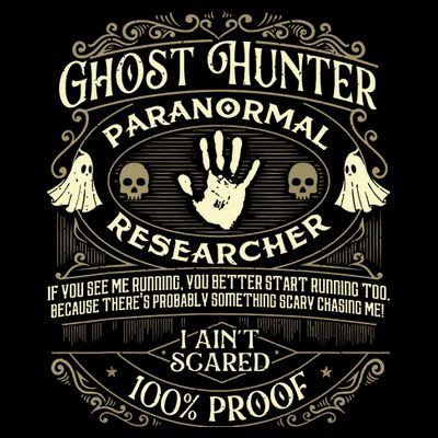 Ghost Hunter Ghost Hunting Halloween Paranormal Activity T-Shirt