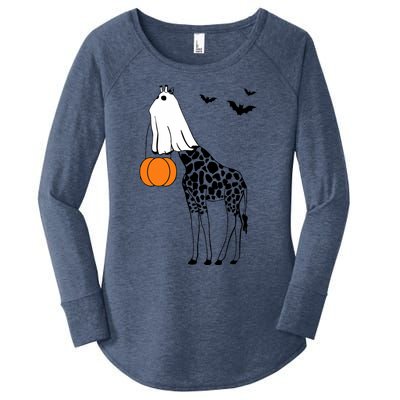 Giraffe Halloween Women's Perfect Tri Tunic Long Sleeve Shirt