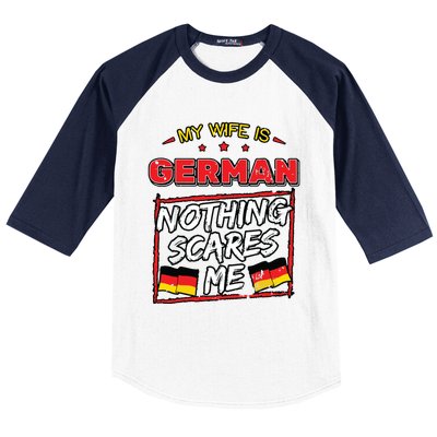 German Husband Germany Flag Family Wife Marriage Girl Baseball Sleeve Shirt