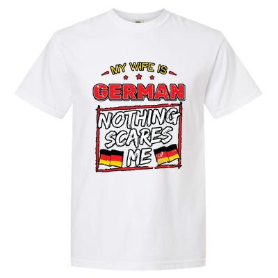 German Husband Germany Flag Family Wife Marriage Girl Garment-Dyed Heavyweight T-Shirt