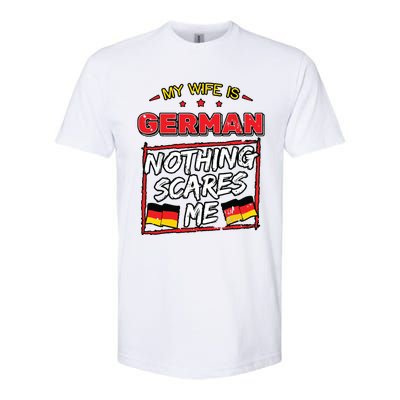 German Husband Germany Flag Family Wife Marriage Girl Softstyle CVC T-Shirt