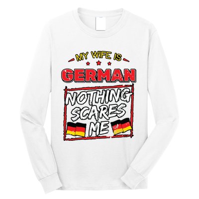 German Husband Germany Flag Family Wife Marriage Girl Long Sleeve Shirt