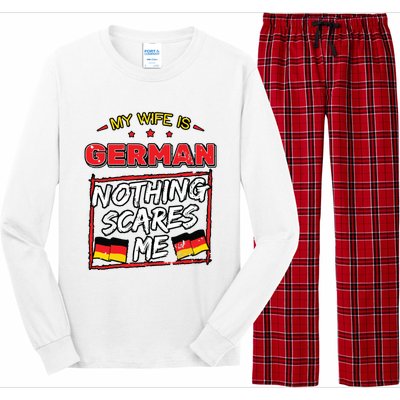 German Husband Germany Flag Family Wife Marriage Girl Long Sleeve Pajama Set