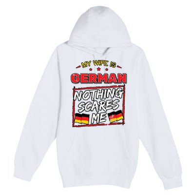 German Husband Germany Flag Family Wife Marriage Girl Premium Pullover Hoodie