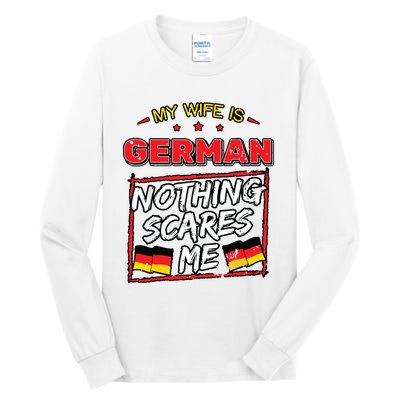 German Husband Germany Flag Family Wife Marriage Girl Tall Long Sleeve T-Shirt