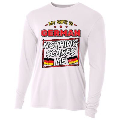 German Husband Germany Flag Family Wife Marriage Girl Cooling Performance Long Sleeve Crew