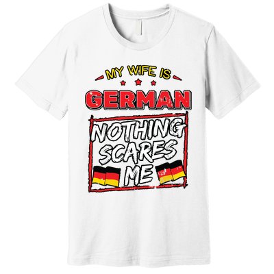 German Husband Germany Flag Family Wife Marriage Girl Premium T-Shirt