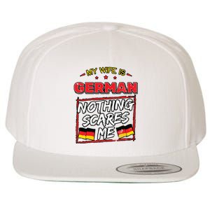 German Husband Germany Flag Family Wife Marriage Girl Wool Snapback Cap