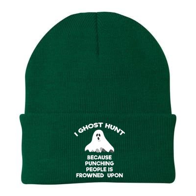 Ghost Hunting Gift Funny Ghost Hunter Punch Knit Cap Winter Beanie