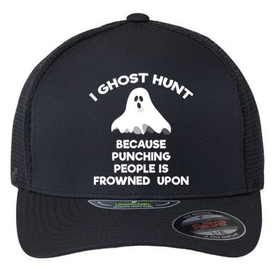 Ghost Hunting Gift Funny Ghost Hunter Punch Flexfit Unipanel Trucker Cap