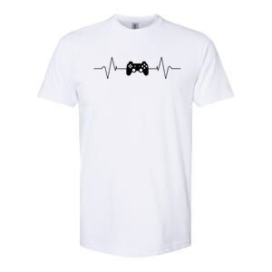 Gaming Heartbeat Gamer Gift Softstyle CVC T-Shirt