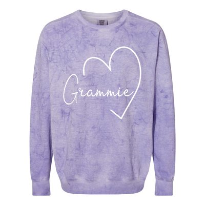 Grammie Heart Grandma Christmas MotherS Day Meaningful Gift Colorblast Crewneck Sweatshirt