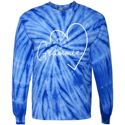 Grammie Heart Grandma Christmas MotherS Day Meaningful Gift Tie-Dye Long Sleeve Shirt