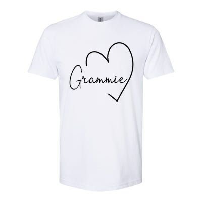 Grammie Heart Grandma Christmas MotherS Day Meaningful Gift Softstyle CVC T-Shirt