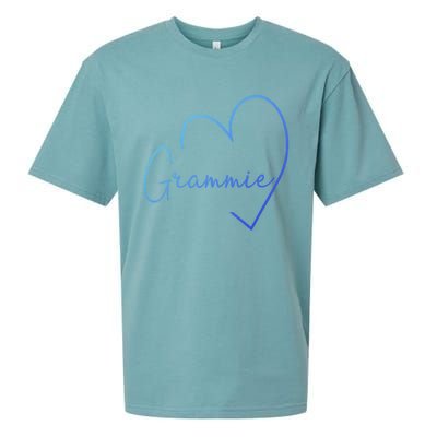 Grammie Heart Grandma Christmas MotherS Day Meaningful Gift Sueded Cloud Jersey T-Shirt