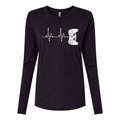 Gamer Heartbeat Great Gift Video Game Lover Funny Gift Funny Gift Womens Cotton Relaxed Long Sleeve T-Shirt