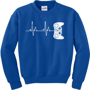 Gamer Heartbeat Great Gift Video Game Lover Funny Gift Funny Gift Kids Sweatshirt