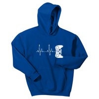 Gamer Heartbeat Great Gift Video Game Lover Funny Gift Funny Gift Kids Hoodie