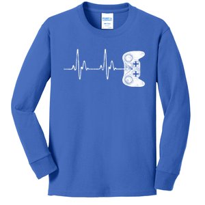 Gamer Heartbeat Great Gift Video Game Lover Funny Gift Funny Gift Kids Long Sleeve Shirt