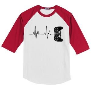 Gamer Heartbeat Great Gift Video Game Lover Funny Gift Funny Gift Kids Colorblock Raglan Jersey