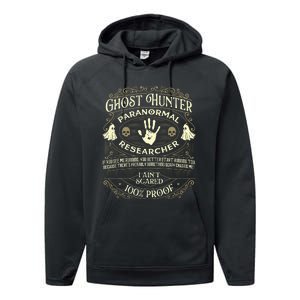 Ghost Hunter Ghost Hunting Halloween Paranormal Activity Performance Fleece Hoodie