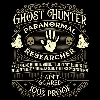 Ghost Hunter Ghost Hunting Halloween Paranormal Activity T-Shirt