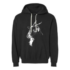 Goat Head Garment-Dyed Fleece Hoodie