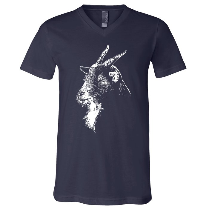 Goat Head V-Neck T-Shirt