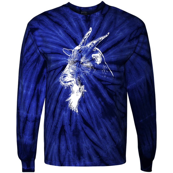 Goat Head Tie-Dye Long Sleeve Shirt