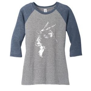 Goat Head Women's Tri-Blend 3/4-Sleeve Raglan Shirt