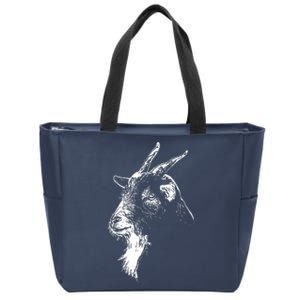 Goat Head Zip Tote Bag