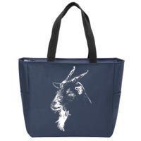 Goat Head Zip Tote Bag