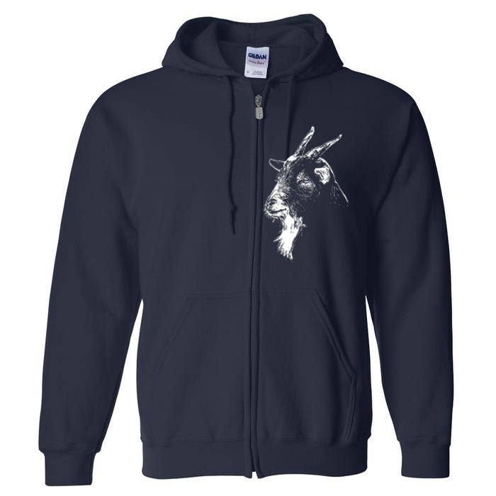 Goat Head Full Zip Hoodie