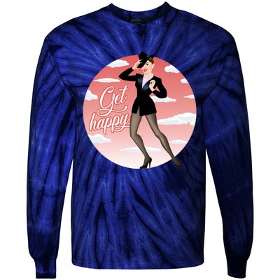 Get Happy Tie-Dye Long Sleeve Shirt