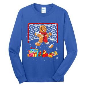 Gingerbread Hockey Goalie Xmas Gingerbread Hockey Player Great Gift Tall Long Sleeve T-Shirt