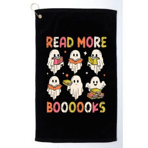 Groovy Halloween Ghost Read More Boooooks Librarian Teacher Platinum Collection Golf Towel