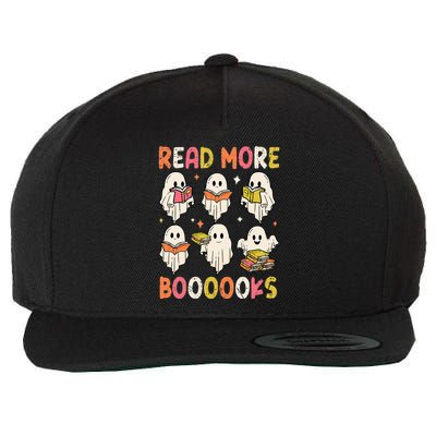 Groovy Halloween Ghost Read More Boooooks Librarian Teacher Wool Snapback Cap