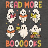 Groovy Halloween Ghost Read More Boooooks Librarian Teacher Vector Backpack