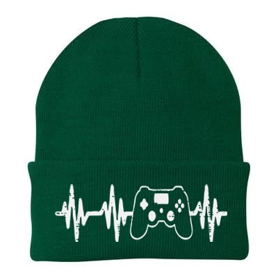 Gaming Heartbeat Game Controller Gamer Teen Knit Cap Winter Beanie