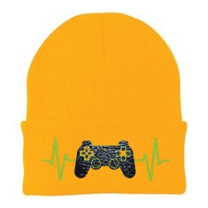 Gamer Heartbeat Gaming Video Games Girls Teens Knit Cap Winter Beanie