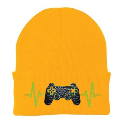 Gamer Heartbeat Gaming Video Games Girls Teens Knit Cap Winter Beanie