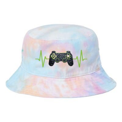 Gamer Heartbeat Gaming Video Games Girls Teens Tie Dye Newport Bucket Hat