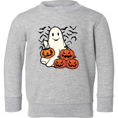 Ghost Halloween Toddler Sweatshirt