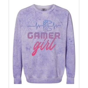 Gamer  Heartbeat Gaming Colorblast Crewneck Sweatshirt