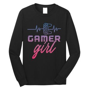 Gamer  Heartbeat Gaming Long Sleeve Shirt