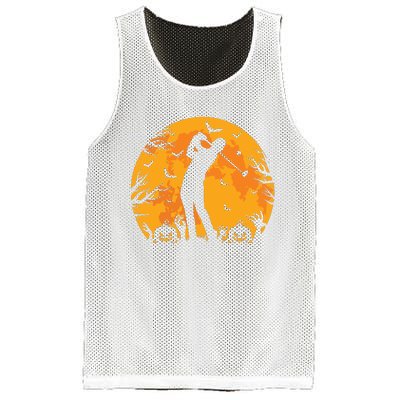 Golfing Halloween Golfer Pumpkin Spooky Golf Halloween Mesh Reversible Basketball Jersey Tank