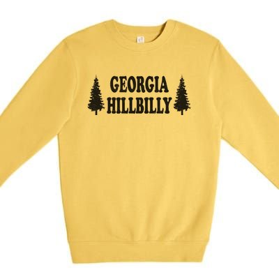 Georgia Hillbilly Gift Premium Crewneck Sweatshirt